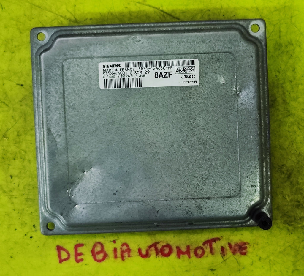 5M51 - 12A650 - HF S118944001G SIM29 Centralina motore Ford Focus 1.6 - Debiautomotive