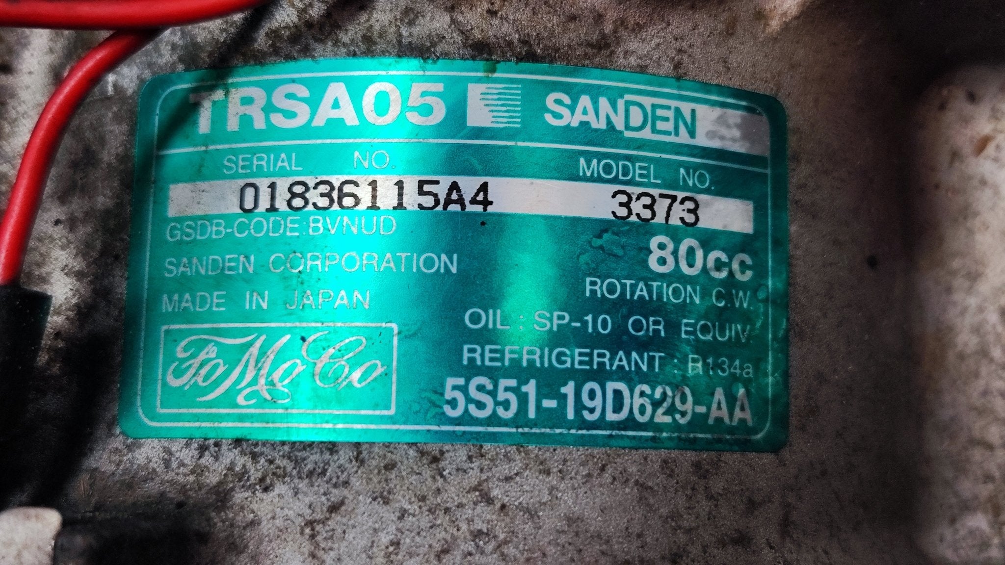 5S51 - 19D629 - AA Compressore A/C Ford KA - Debiautomotive