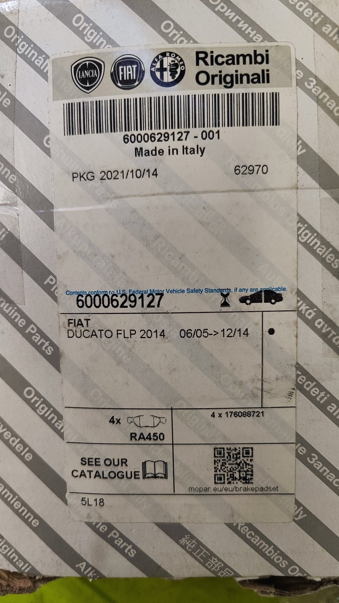 6000629127 kit pastiglie freno posteriori Fiat Ducato - Debiautomotive