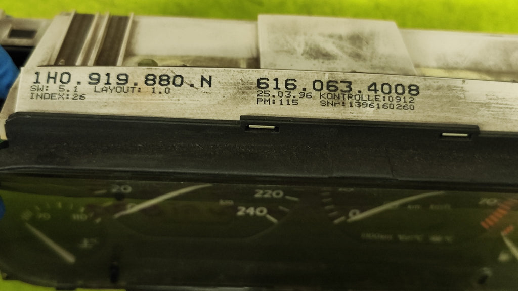 6160634008 Quadro strumenti Volkswagen Golf 3 Vento 91>98 Golf Cabriolet 98>02 - Debiautomotive