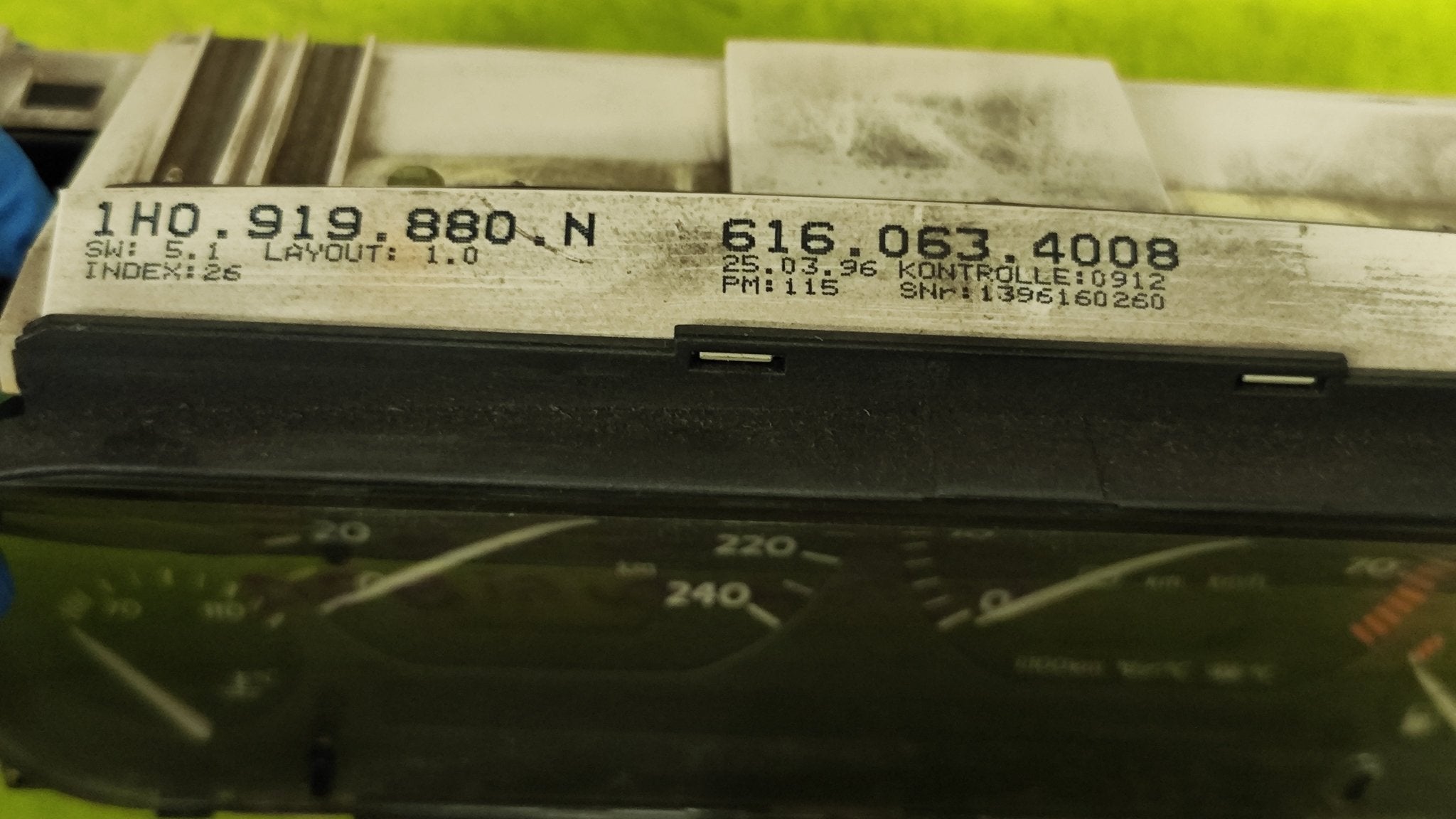 6160634008 Quadro strumenti Volkswagen Golf 3 Vento 91>98 Golf Cabriolet 98>02 - Debiautomotive