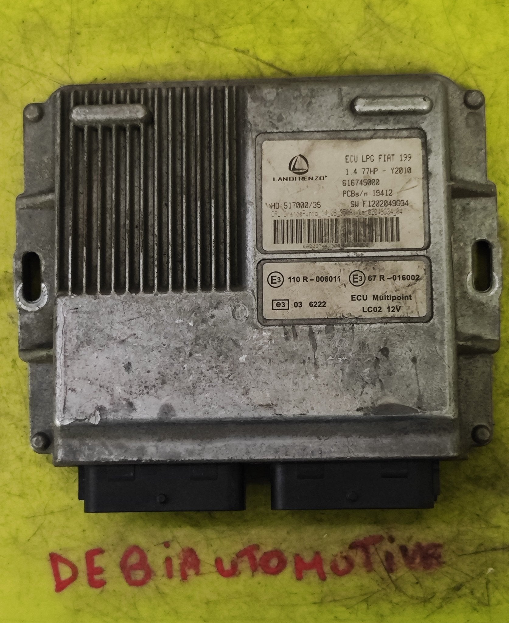 616745000 Centralina GPL Landi Renzo Fiat Grande Punto 199 - Debiautomotive
