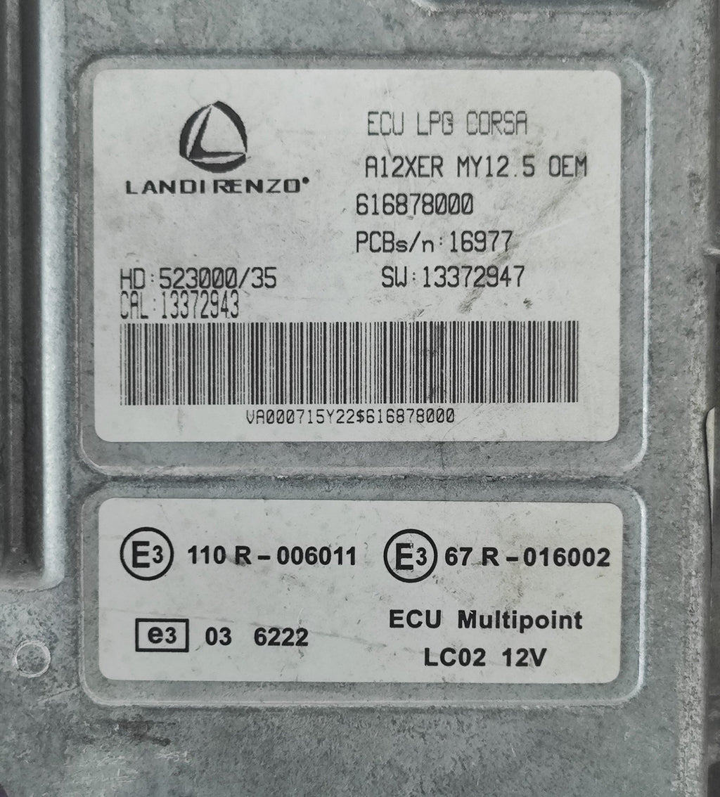 616878000 Centralina Landi Renzo GPL Opel Corsa D - Debiautomotive