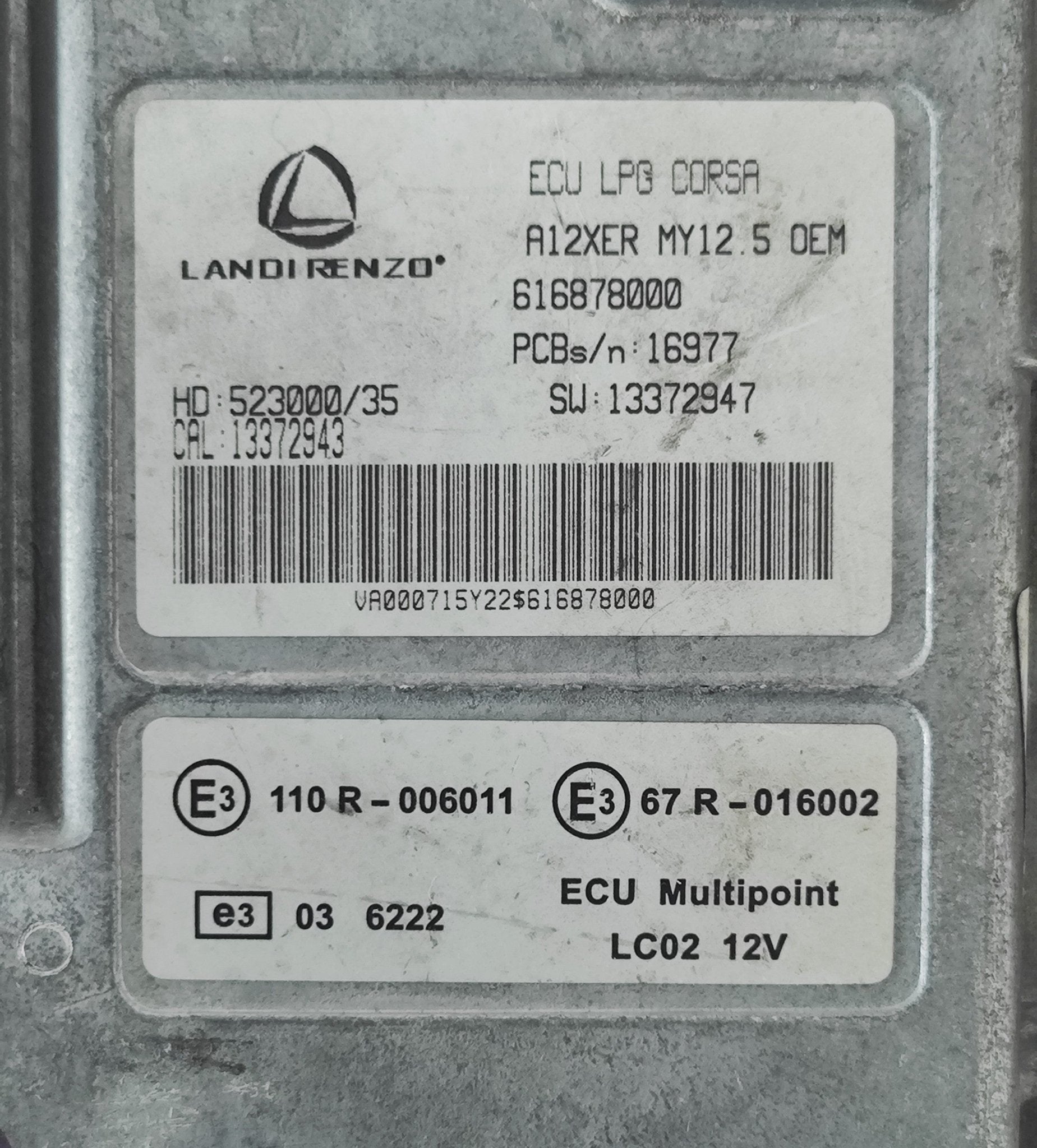 616878000 Centralina Landi Renzo GPL Opel Corsa D - Debiautomotive