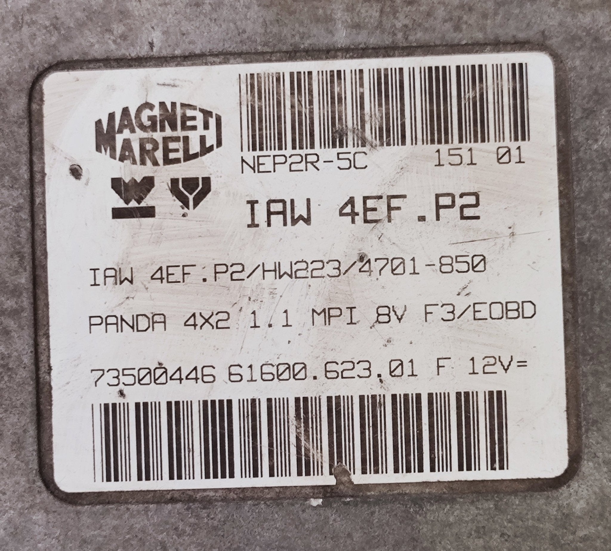 73500446 IAW4EF.P2 HW223 Centralina motore Fiat Panda 4X2 1.1 - Debiautomotive