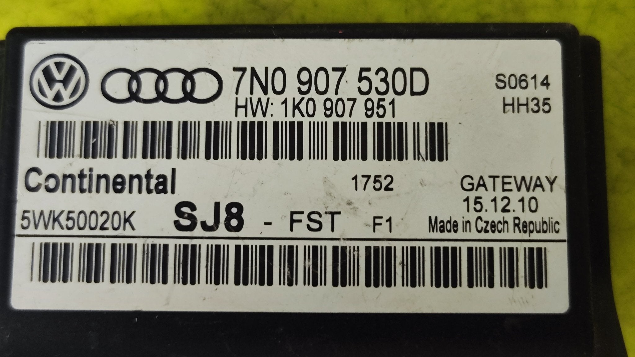 7N0907530D 5WK50020K SJ8 Centralina Gateway Volkswagen - Debiautomotive