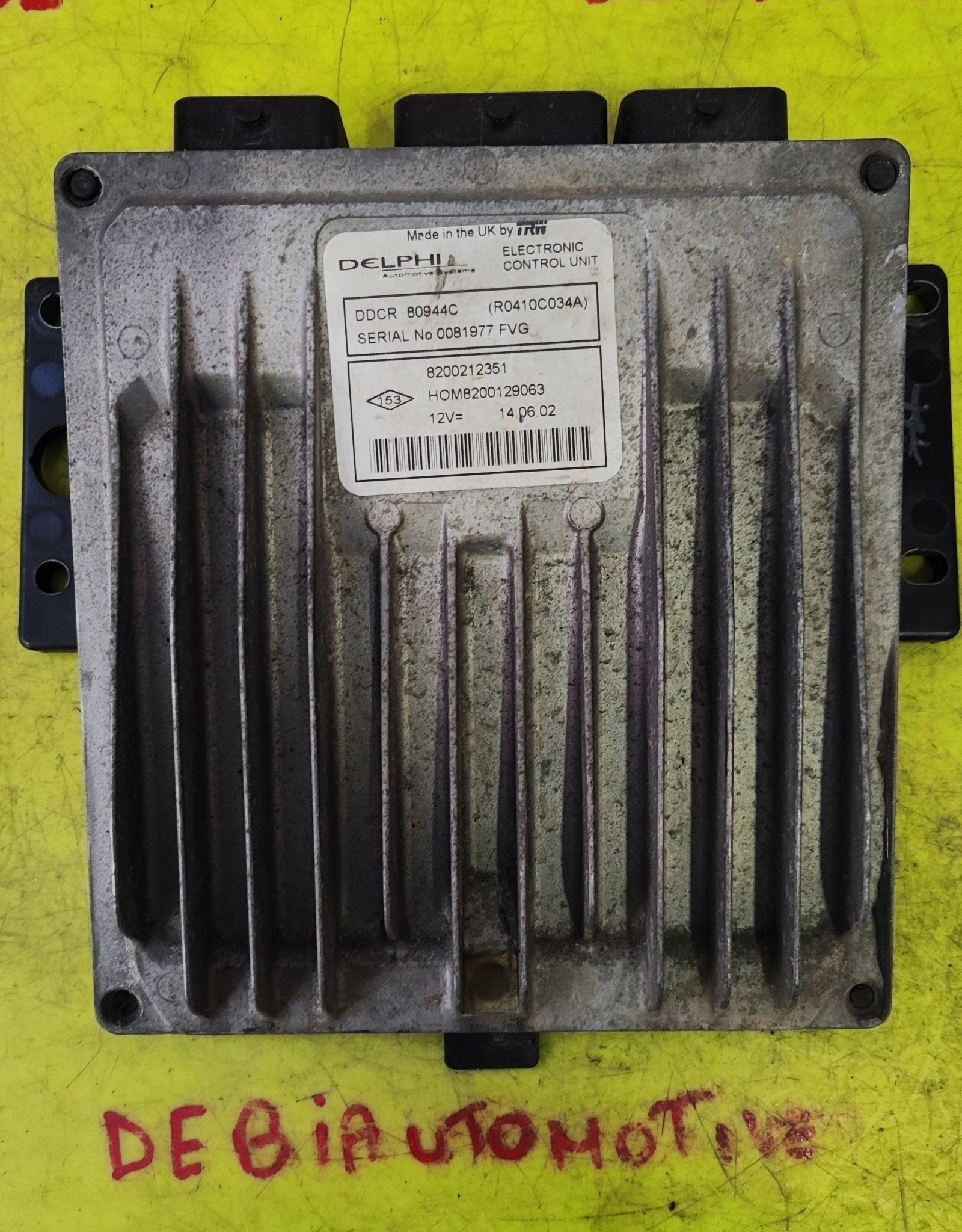 8200212351 DDCR Centralina Motore Renault Clio 2°serie 1.5DCI - Debiautomotive