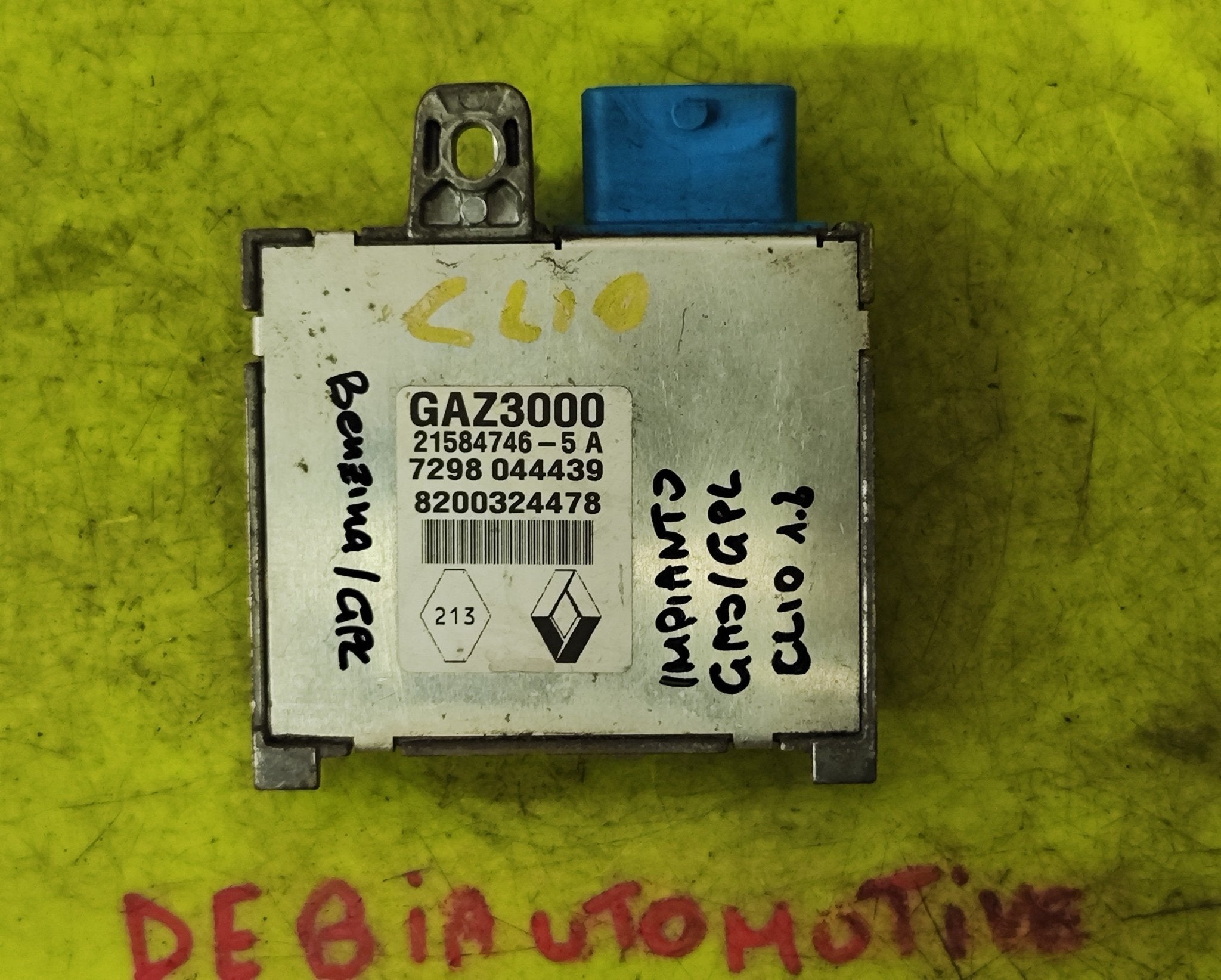 8200324478 Centralina GPL GAZ3000 Renault Clio 1.2 - Debiautomotive