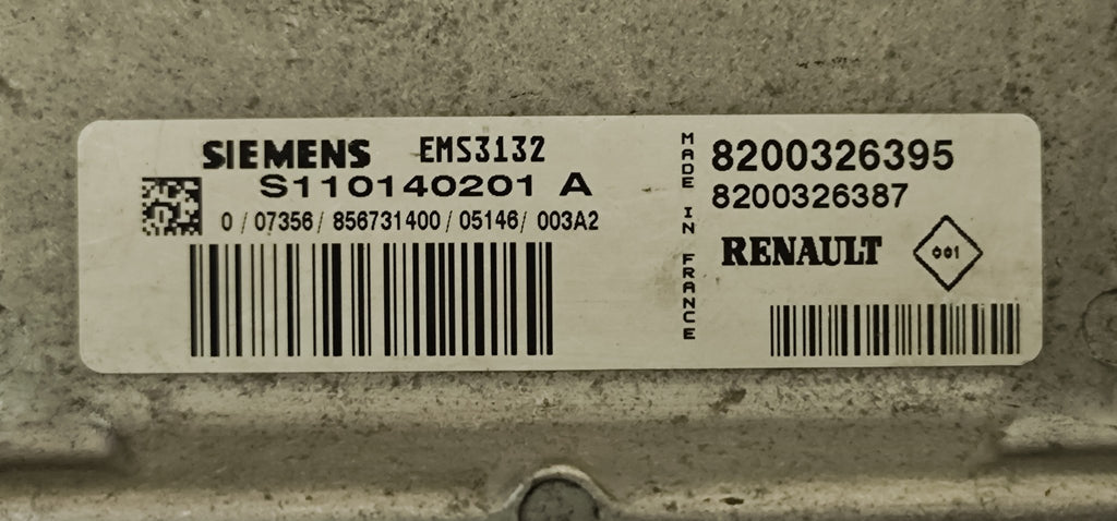 8200326395 EMS3132 Centralina motore Renault Clio 1.2B - Debiautomotive