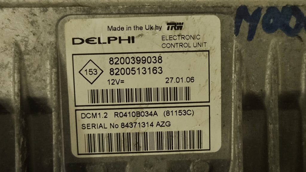 8200399038 8200513163 Centralina motore DCM1.2 Renault Modus 1.5 DCI - Debiautomotive