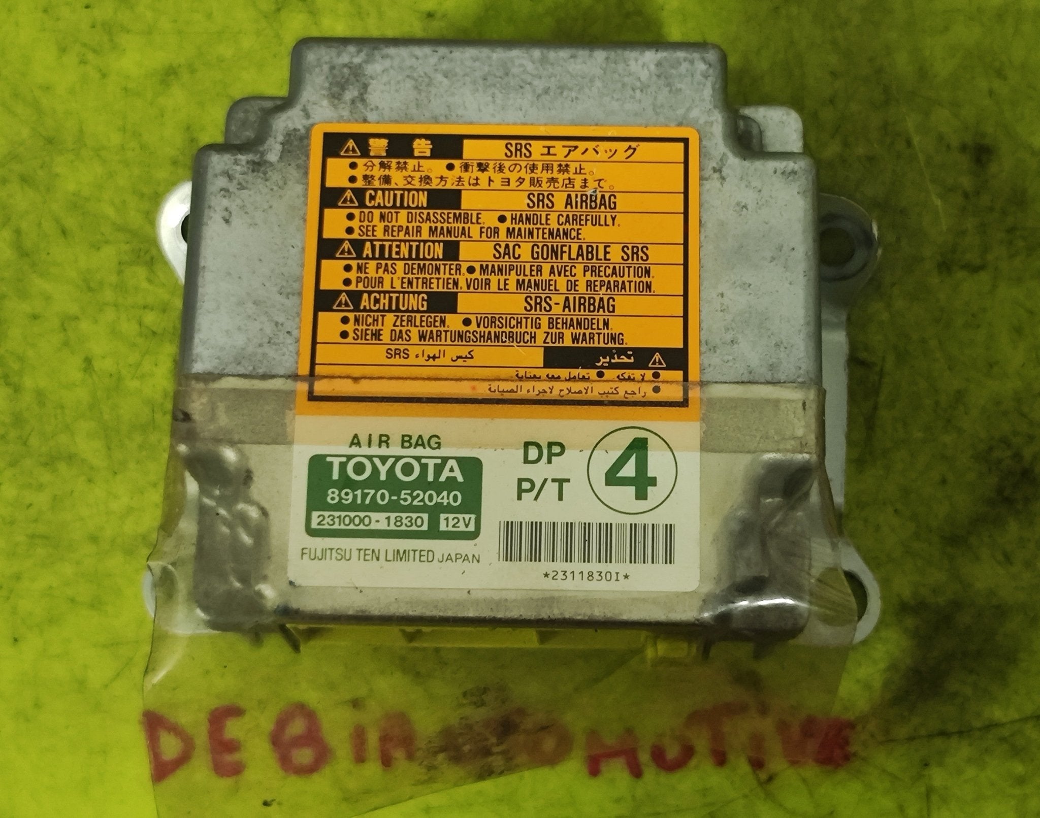 89170 - 52040 231000 - 1830 Centralina airbag Toyota Yaris - Debiautomotive