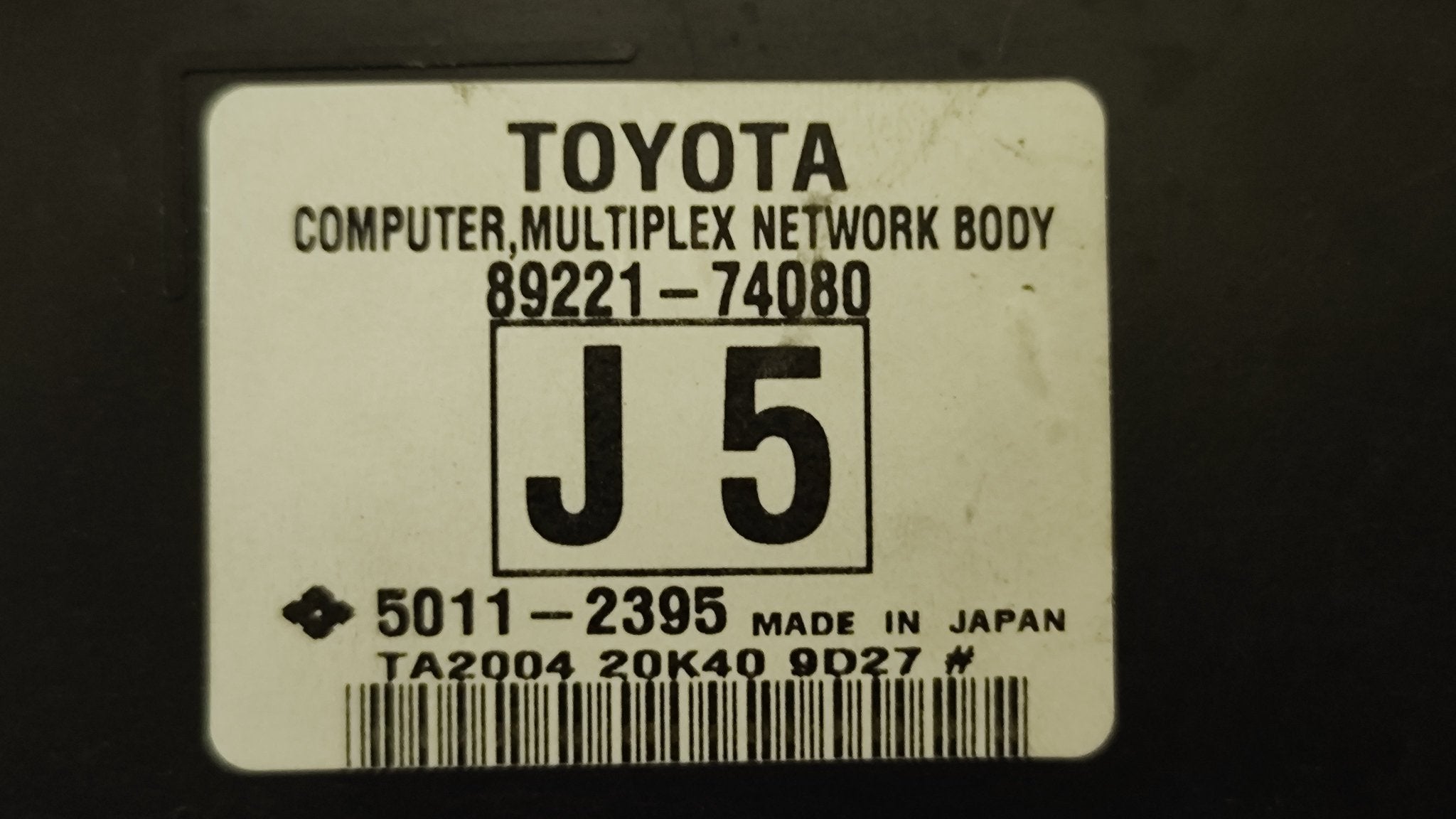 89221 - 74080 Centralina Body Computer Toyota IQ 1.0B 1°serie - Debiautomotive
