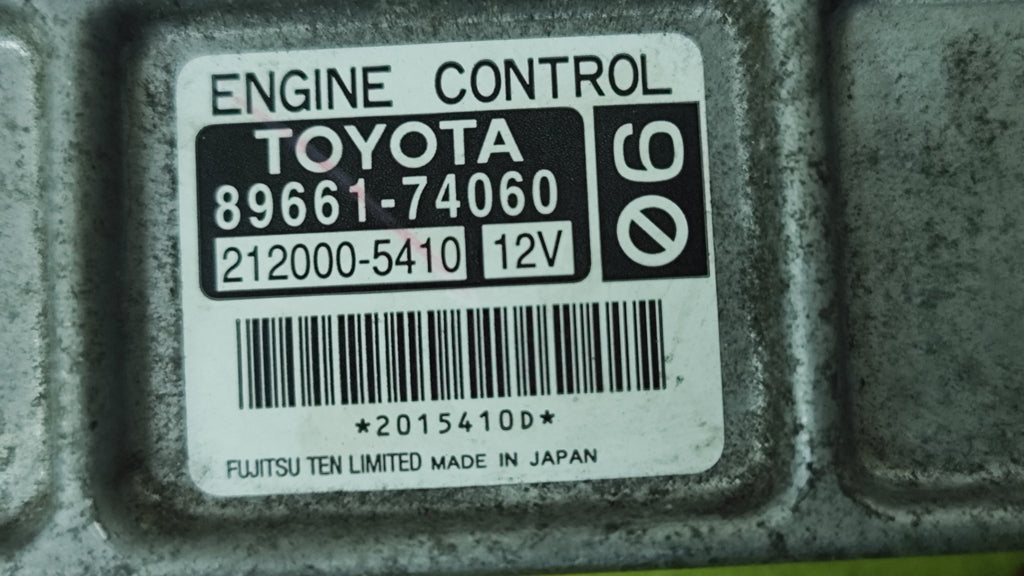 89661 - 74060 Centralina motore Toyota IQ 1.0B 1° serie - Debiautomotive
