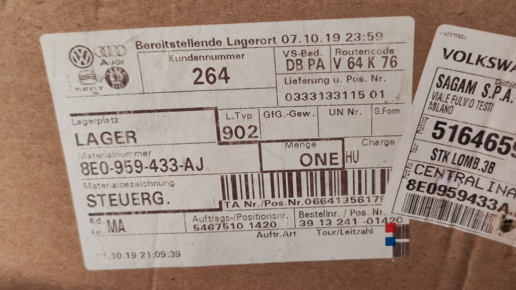 8E0959433AJ NUOVA Centralina comfort Audi A4 B6 B7 - Debiautomotive