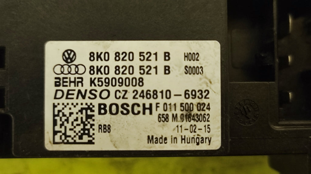 8K0820521B resistenza ventola abitacolo Audi A4 A5 - Debiautomotive