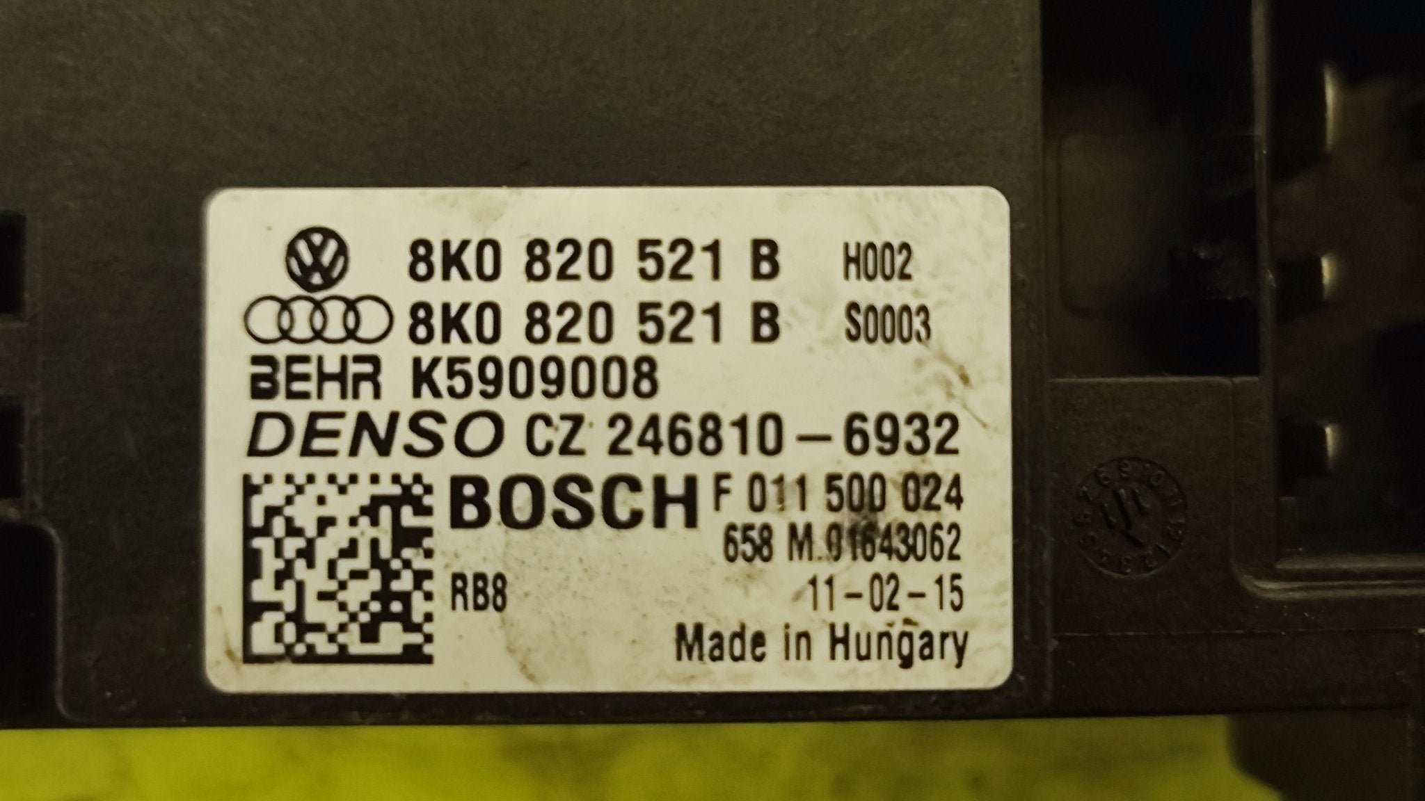 8K0820521B resistenza ventola abitacolo Audi A4 A5 - Debiautomotive