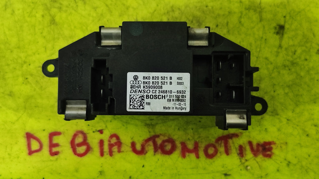 8K0820521B resistenza ventola abitacolo Audi A4 A5 - Debiautomotive