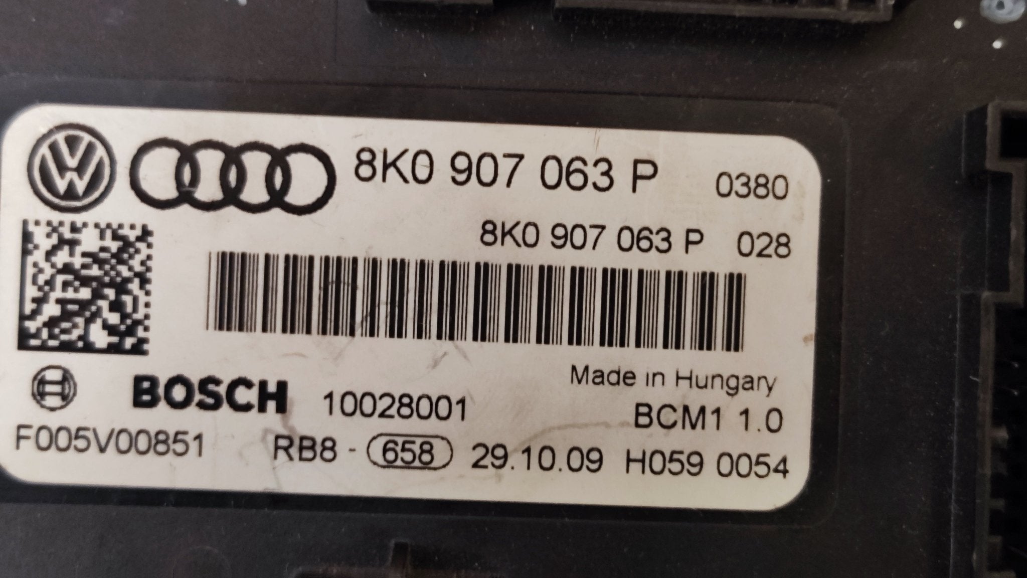8K0907063P 10028001 BCM1 1.0 Centralina Body Computer Audi A4 A5 Q5 - Debiautomotive