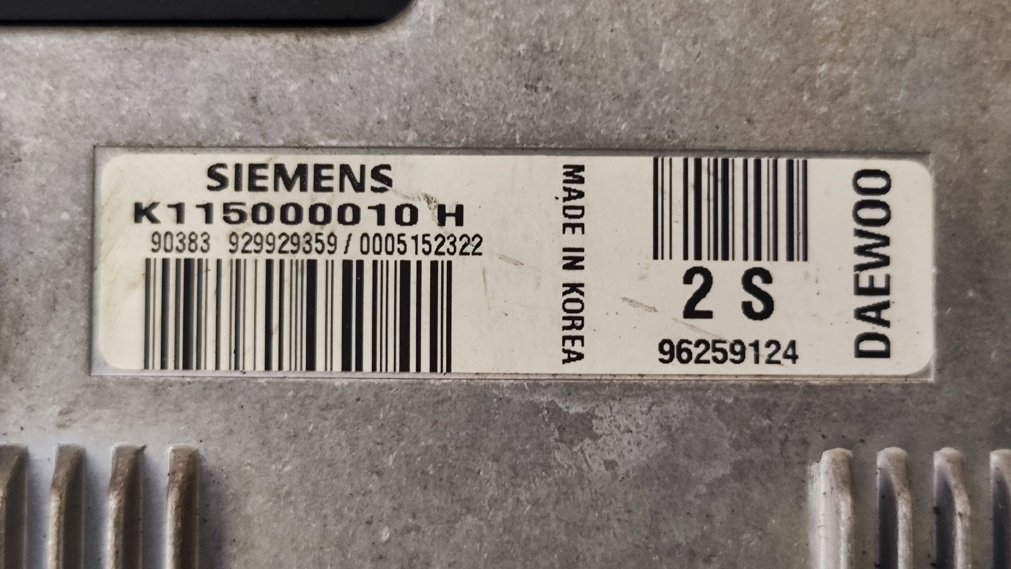 96259124 K115000010H Kit accensione Daewoo Matiz 1° serie - Debiautomotive