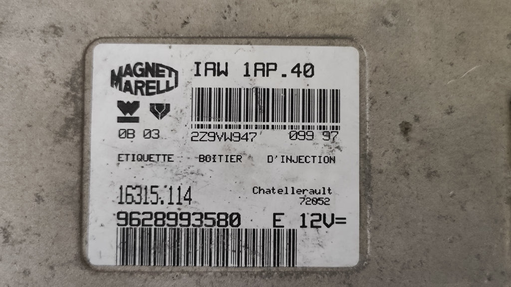 9628993580 IAW 1AP.40 ECU Peugeot Citroen Berlingo - Debiautomotive