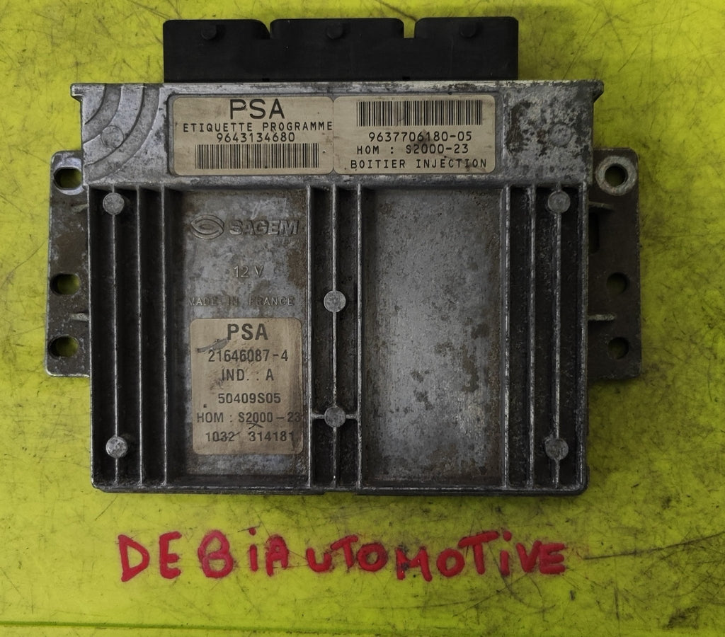 9643134680 S2000 - 23 Centralina Motore Peugeot 206 1.4B - Debiautomotive