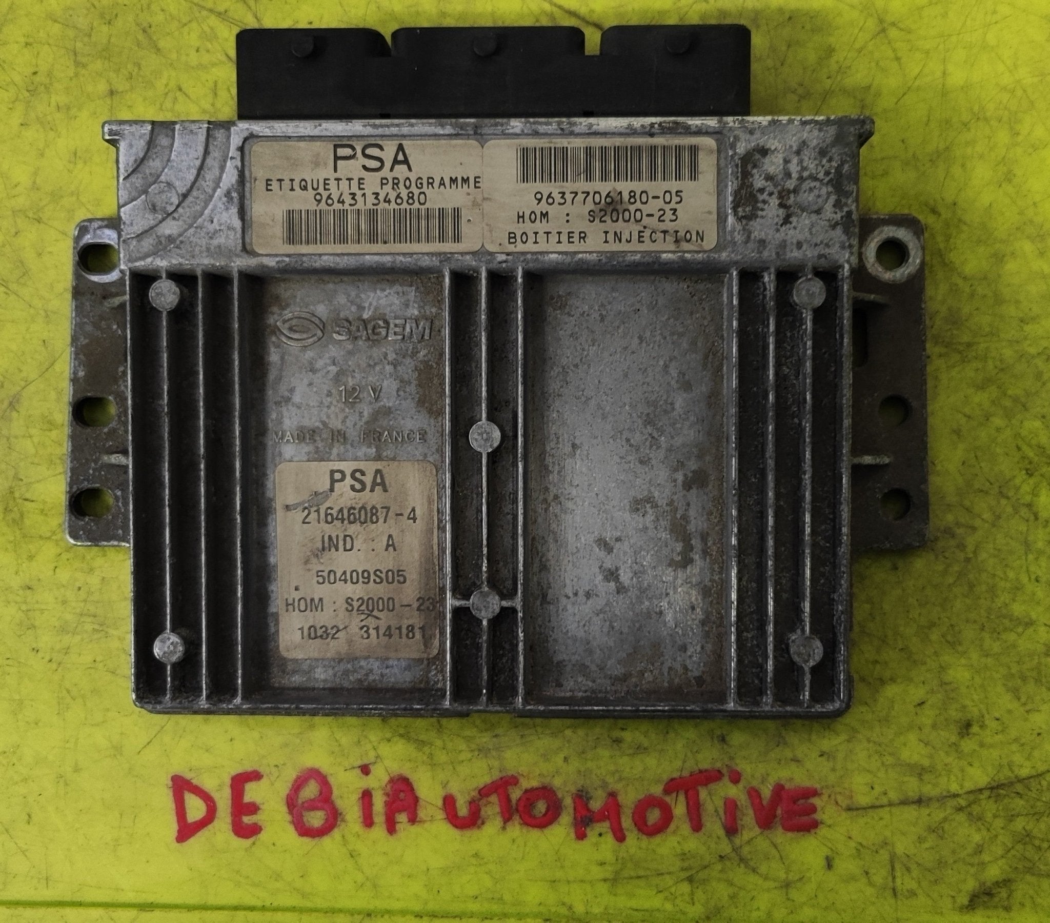 9643134680 S2000 - 23 Centralina Motore Peugeot 206 1.4B - Debiautomotive