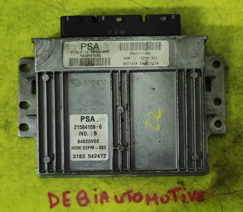 9649903680 S2PM - 383 ECU Centralina motore Citroen C3 - Debiautomotive