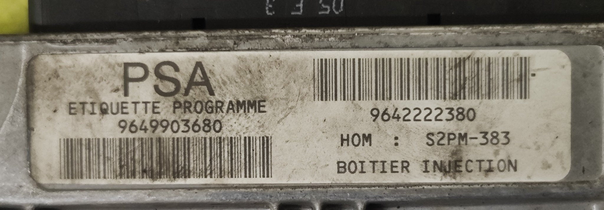 9649903680 S2PM - 383 ECU Centralina motore Citroen C3 - Debiautomotive