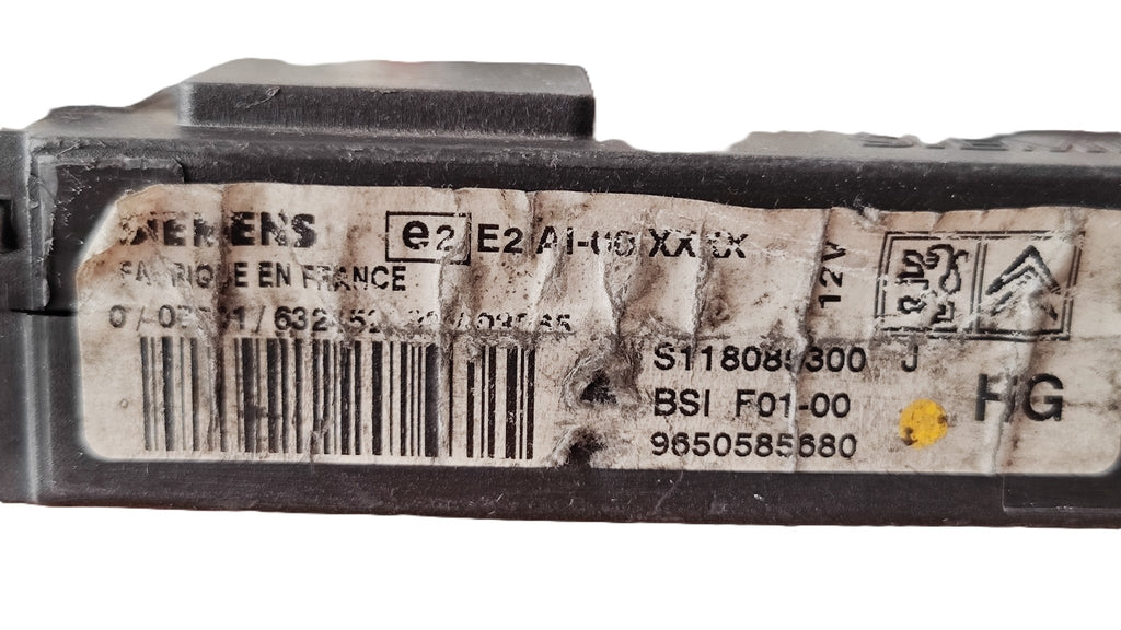 9650585680 Centralina BSI F01 Citroen C2 C3 prima serie - Debiautomotive