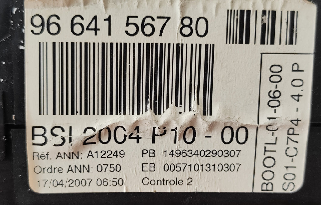 9664127180 J34P Kit chiave Citroen C2 2°serie - Debiautomotive