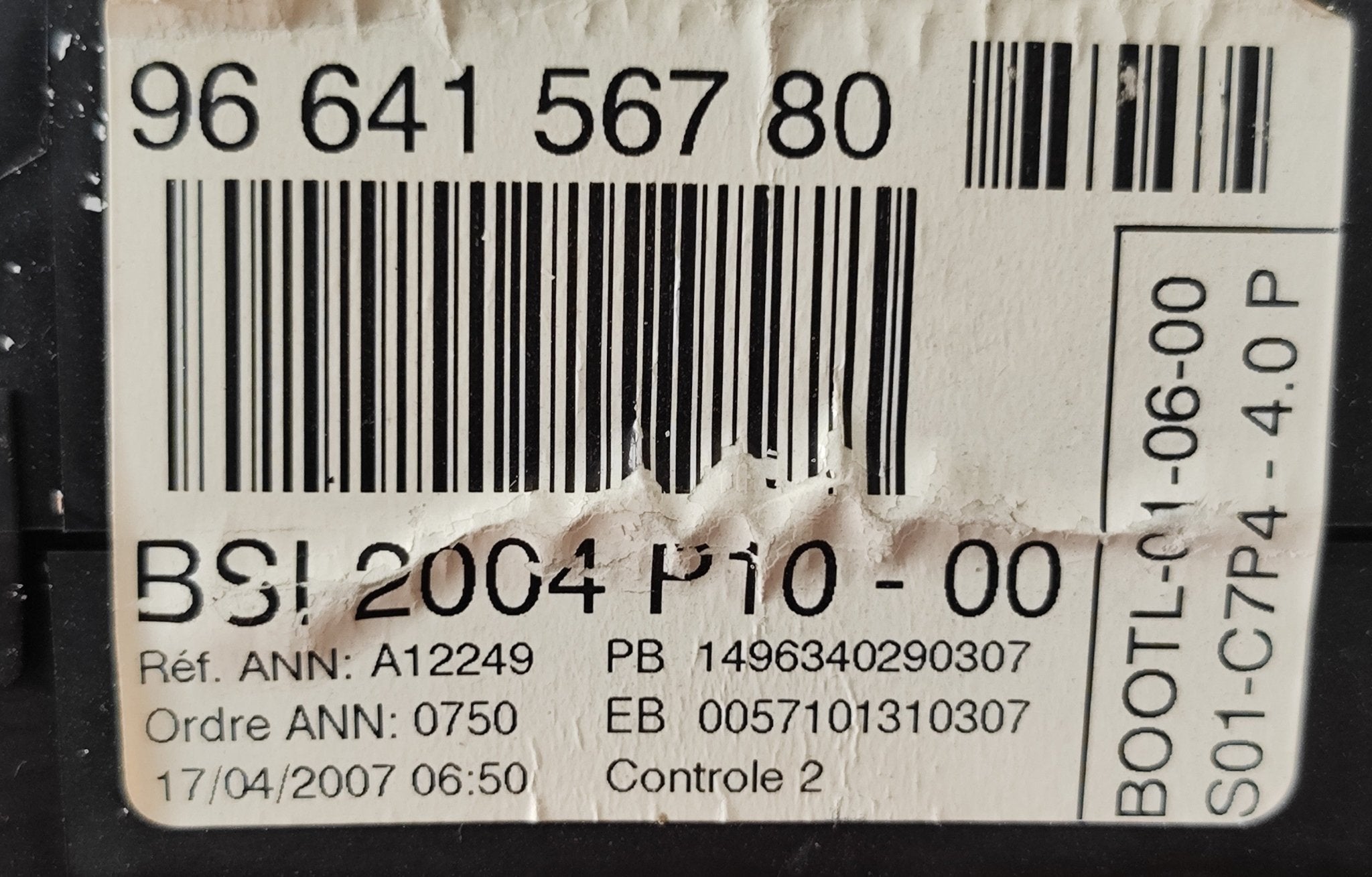 9664127180 J34P Kit chiave Citroen C2 2°serie - Debiautomotive