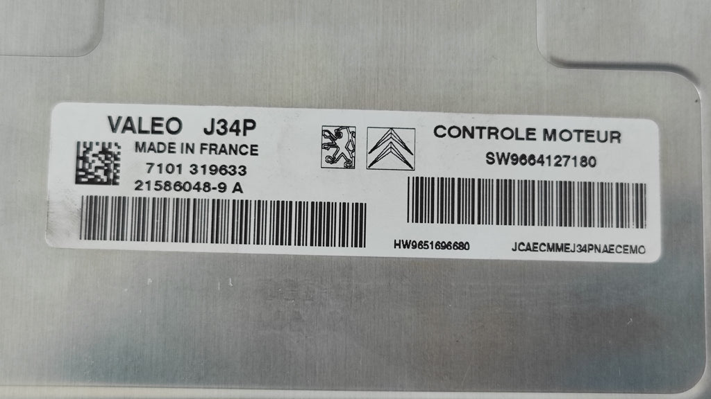 9664127180 J34P Kit chiave Citroen C2 2°serie - Debiautomotive