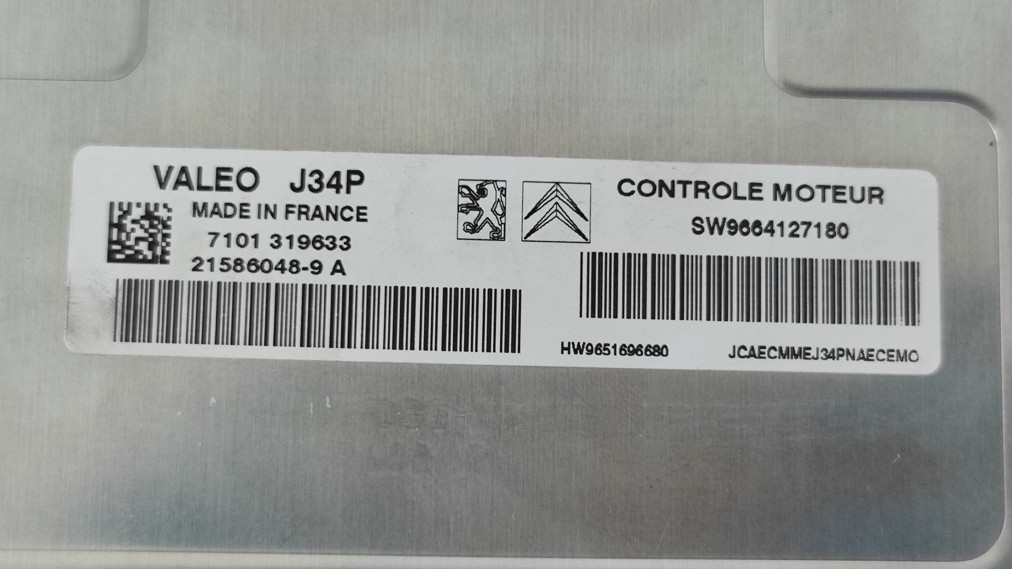 9664127180 J34P Kit chiave Citroen C2 2°serie - Debiautomotive