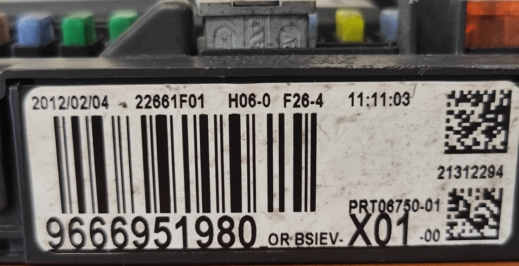 9666951980 Centralina BSIEV X01 - 00 Citroen C3 Peugeot 207 - Debiautomotive