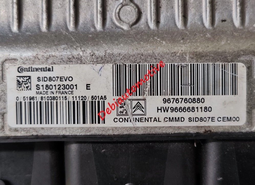 9676760880 SID807EVO Centralina motore Peugeot Citroen - Debiautomotive