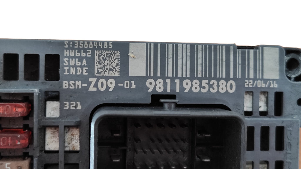 9811985380 Centralina scatola fusibili BSM - Z09 Peugeot 508 - Debiautomotive