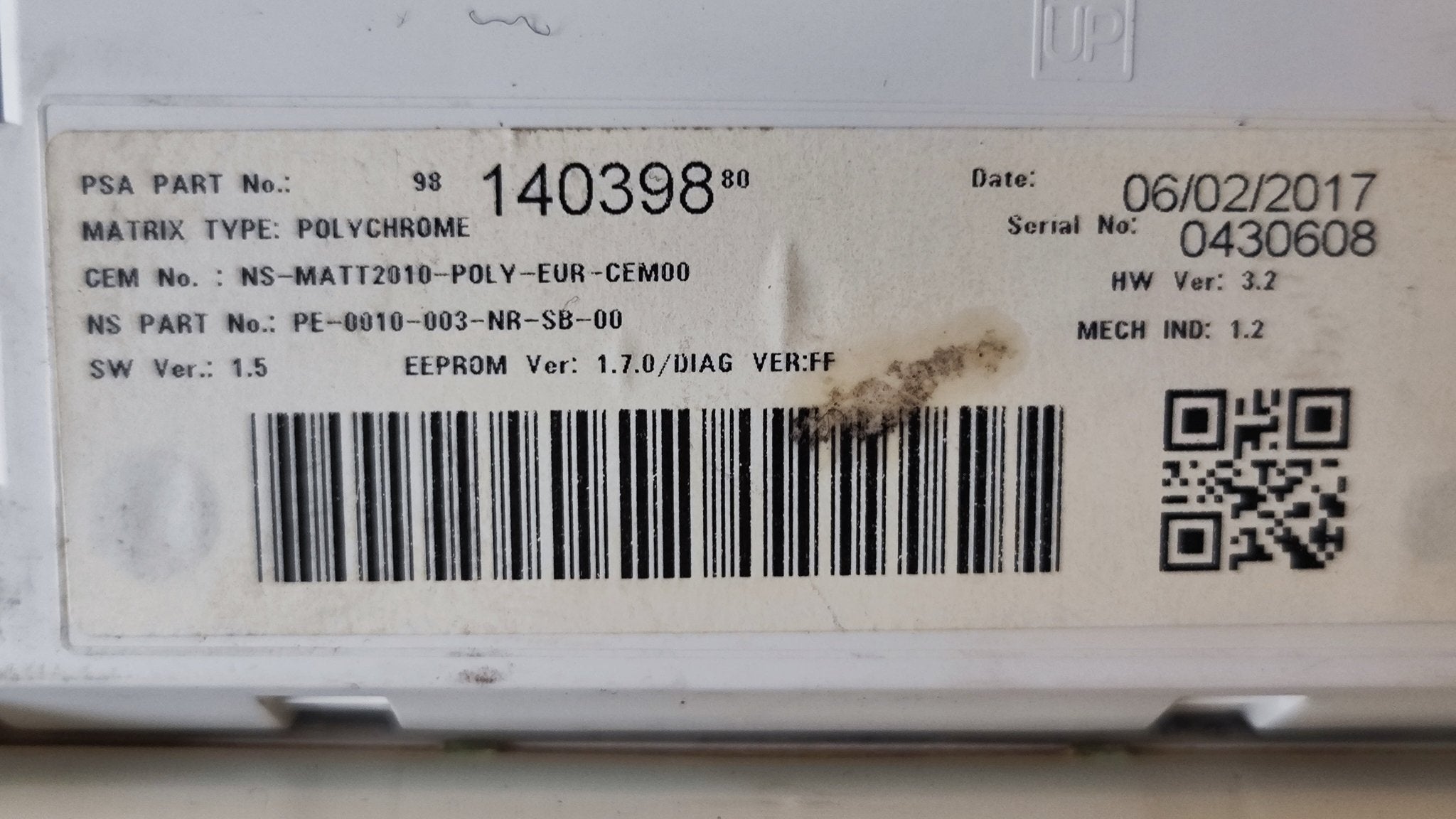 981469638002 quadro strumenti tachimetro Peugeot 208 1.2 Benzina - Debiautomotive