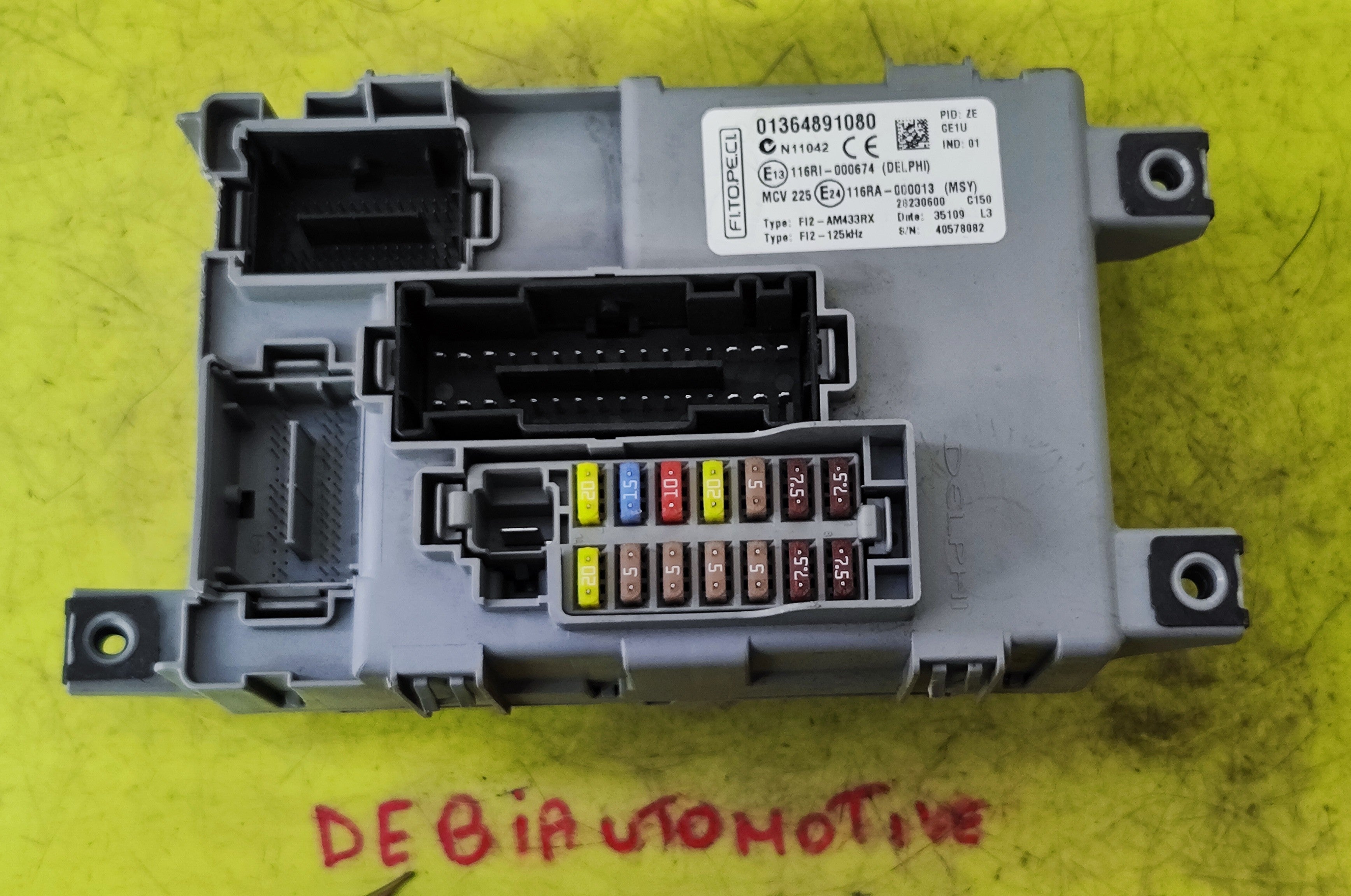 Body Computer Peugeot Bipper Citroen Nemo Fiat Cubo 01364891080
