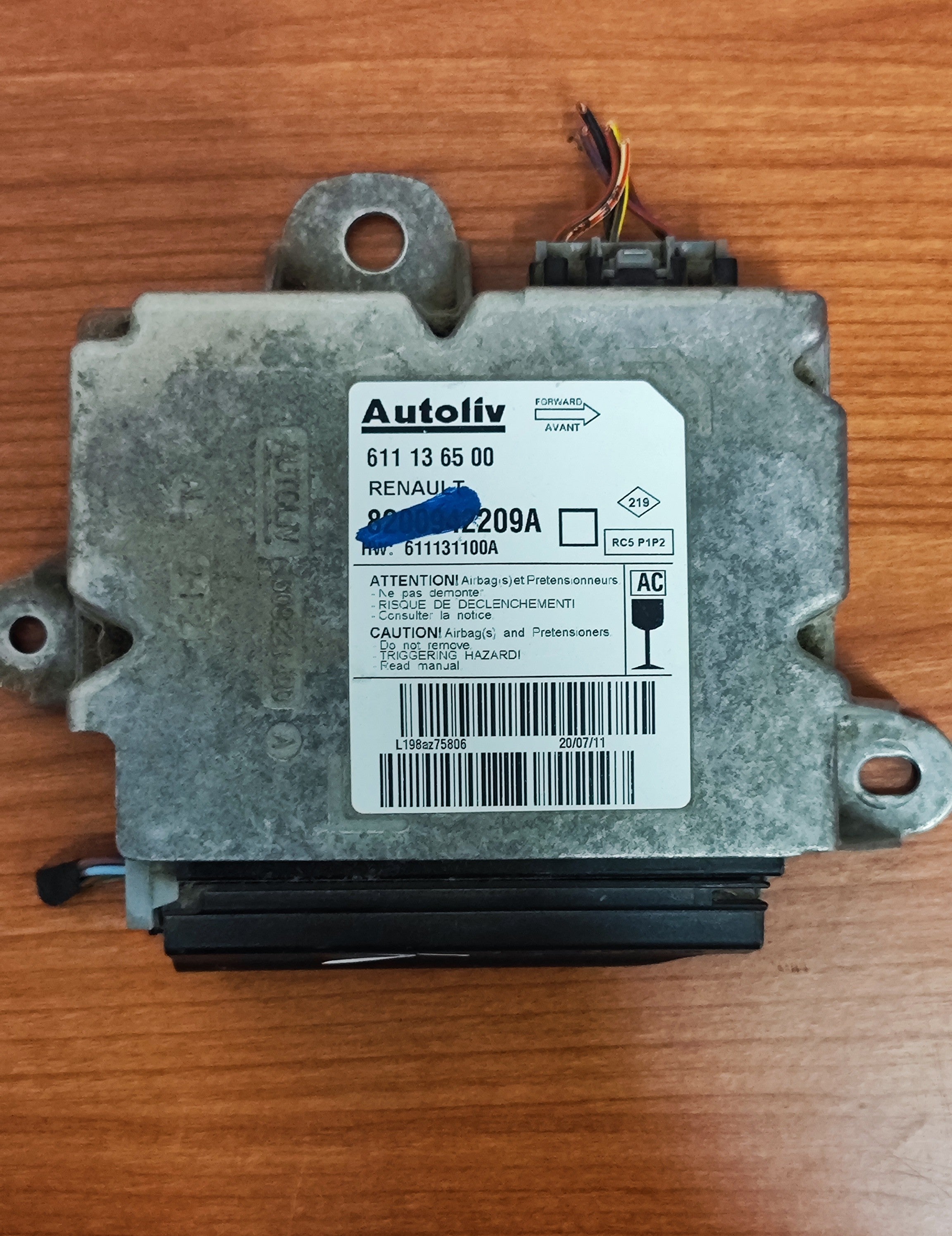Centralina Airbag NO CRASH Renault Master 2.3DCI 8200942209A 611136500 