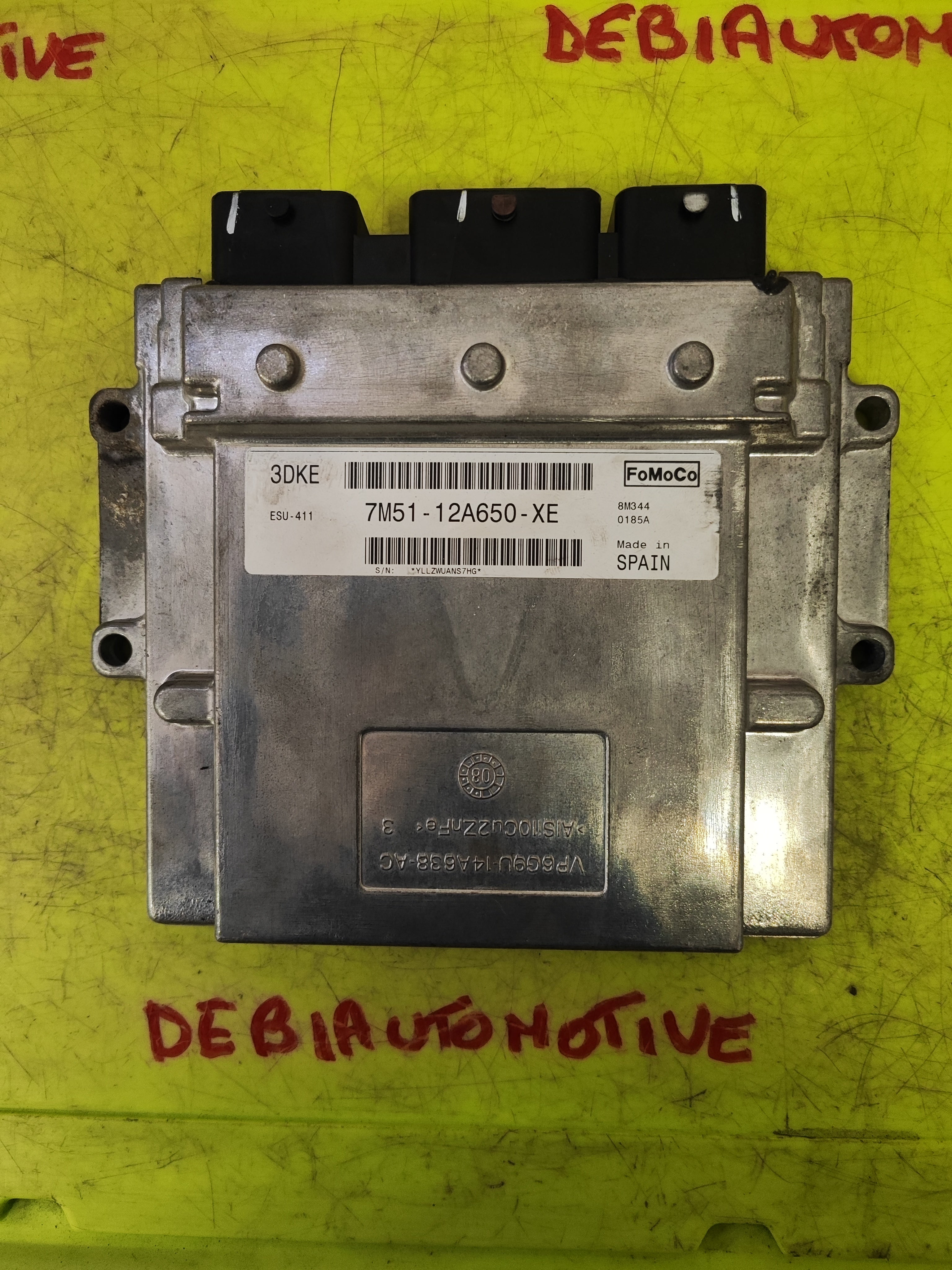 Centralina Motore FoMoCo Ford Focus Benzina 7M51-12A650-XE 3DKE