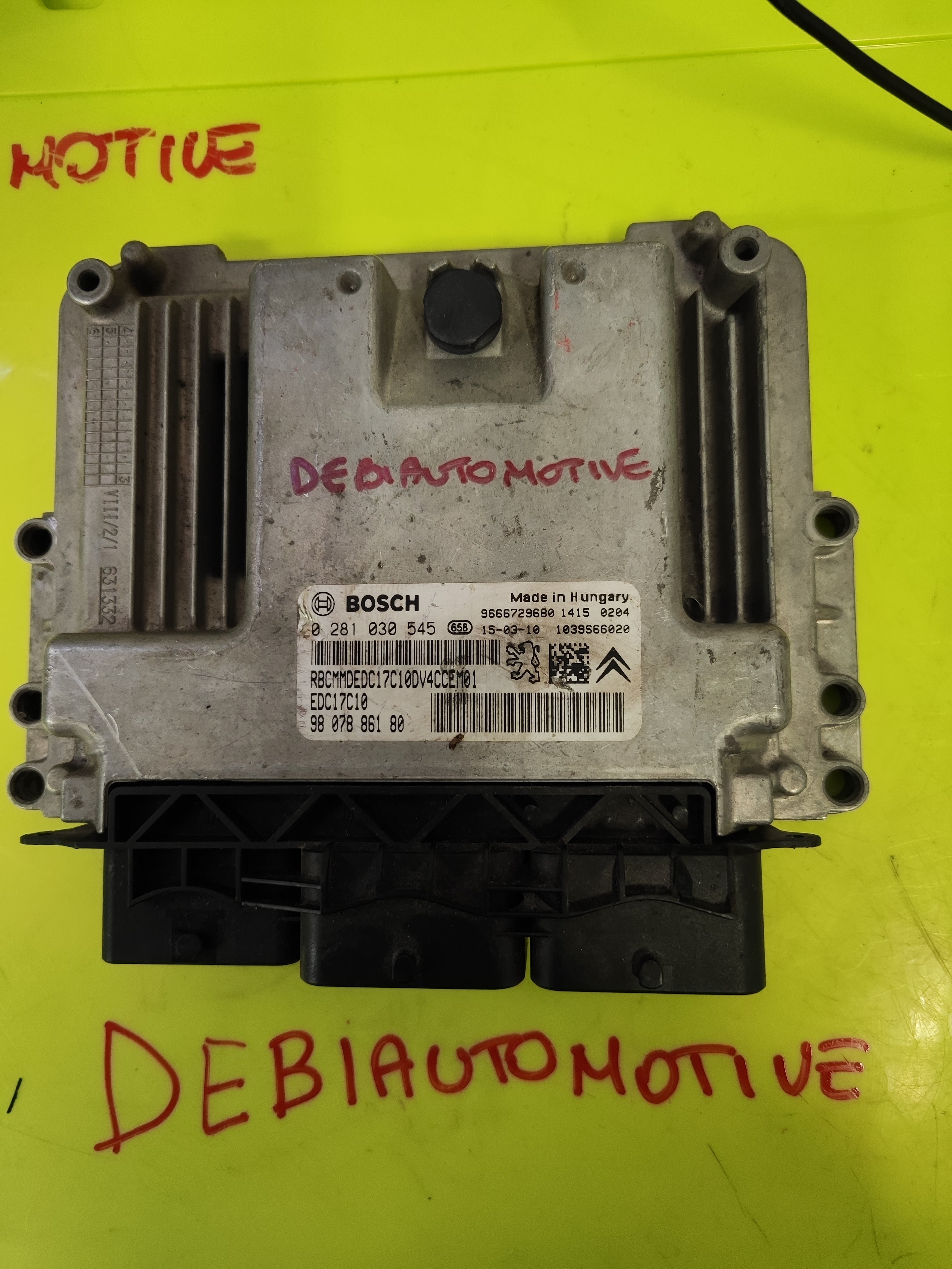 Centralina Motore Peugeot 1.4 HDI 0281030545 9807886180