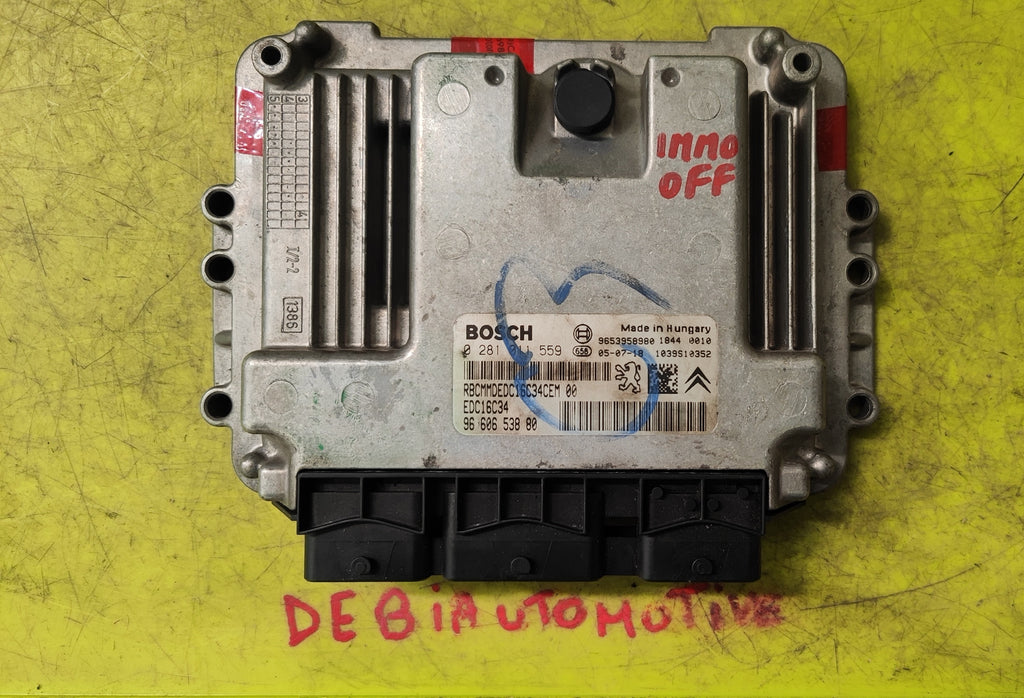 Centralina motore Citroen C3 1.6HDI IMMO OFF 0281011559 9660653880