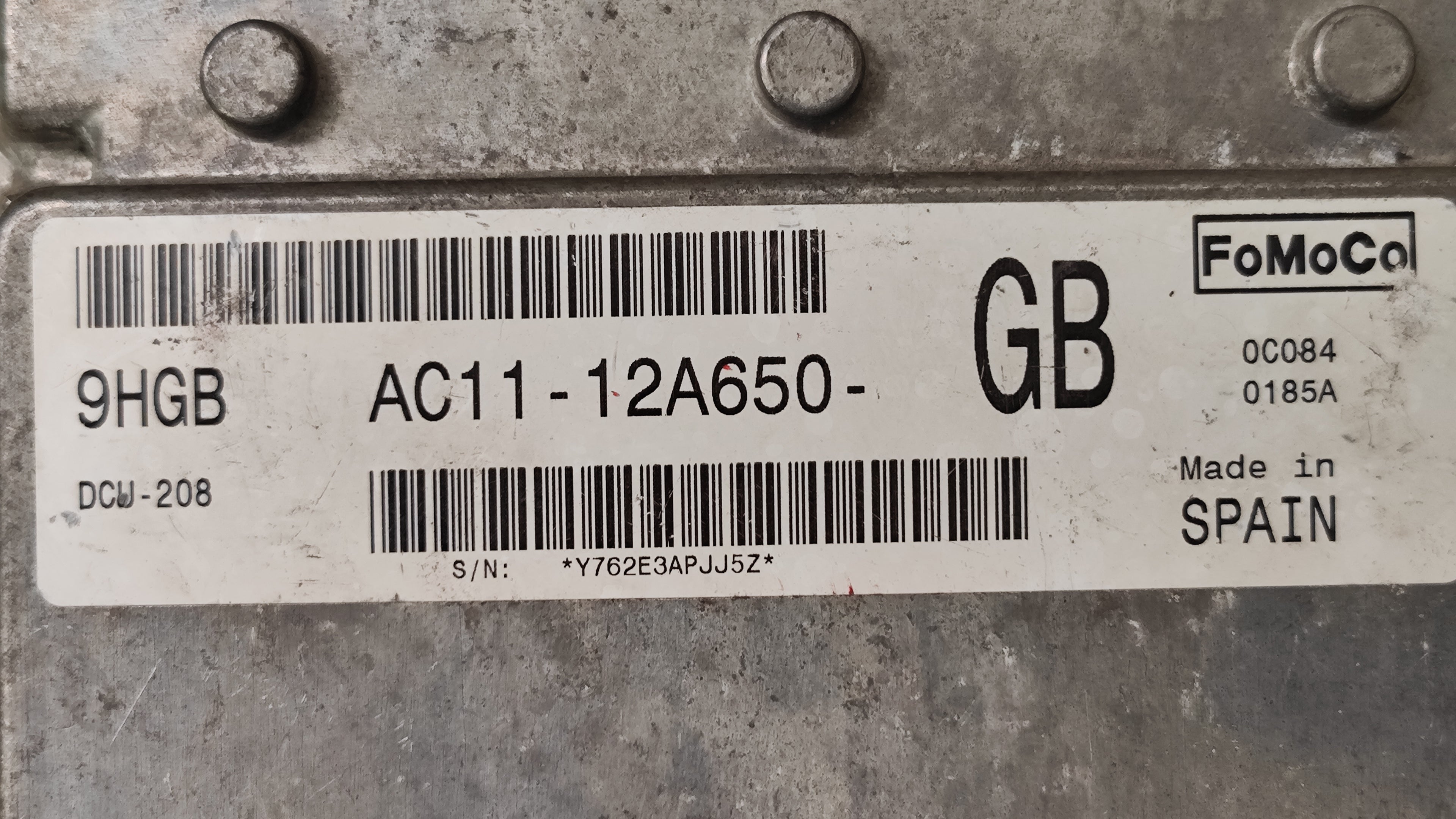 Centralina motore Ford Transit AC11-12A650-GB DCU-208 