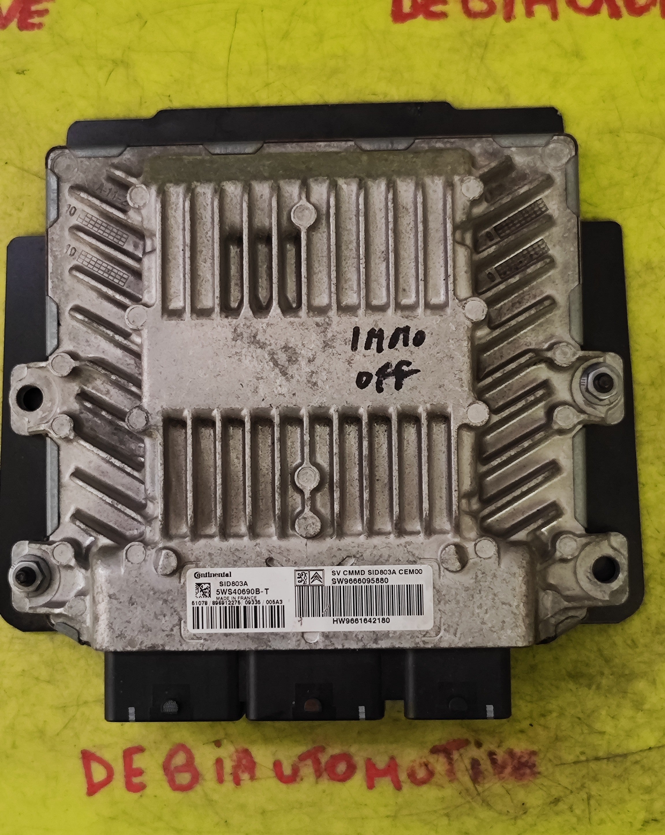Centralina motore IMMO OFF Citroen C4 Picasso 5WS40690-T SID803A 9666095880