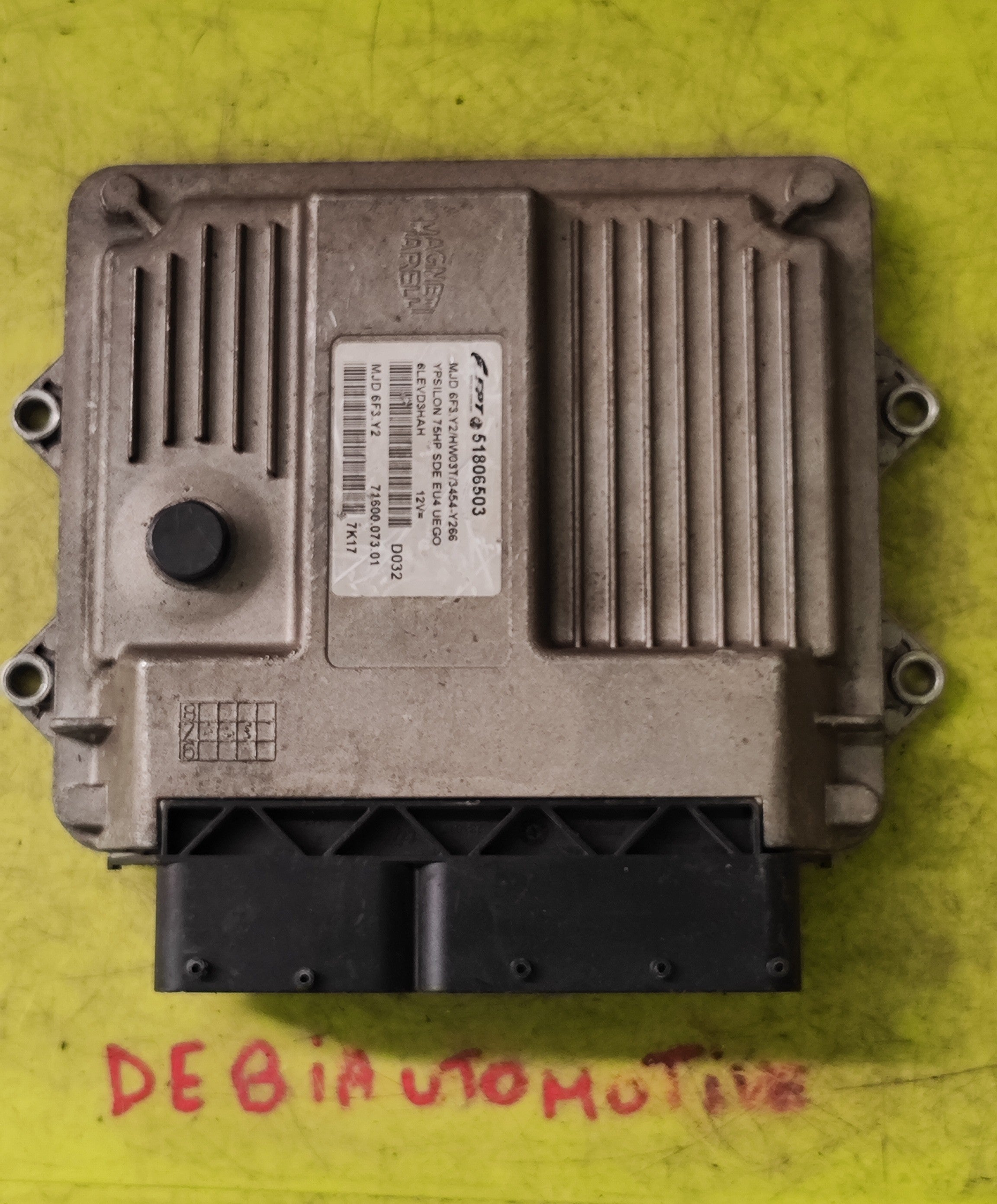 Centralina motore Lancia Ypsilon 1.3MJT 51806503 MJD6F3.Y2 HW03T 