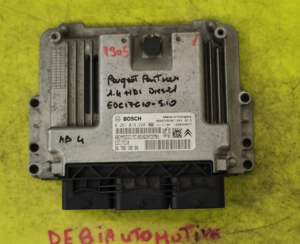 Centralina motore Peugeot Citroen 1.4  0281018228 9678818200 