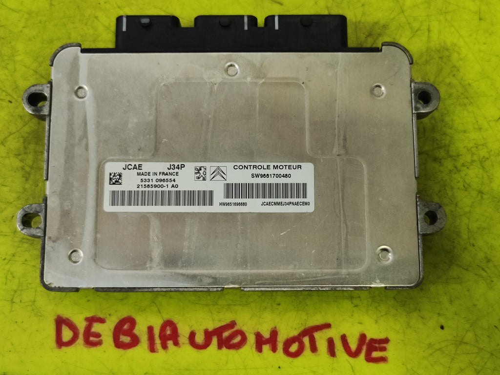 Ecu J34P Peugeot Citroen 5350124462 21585900-1 A0 SW9661700480 HW9651696680