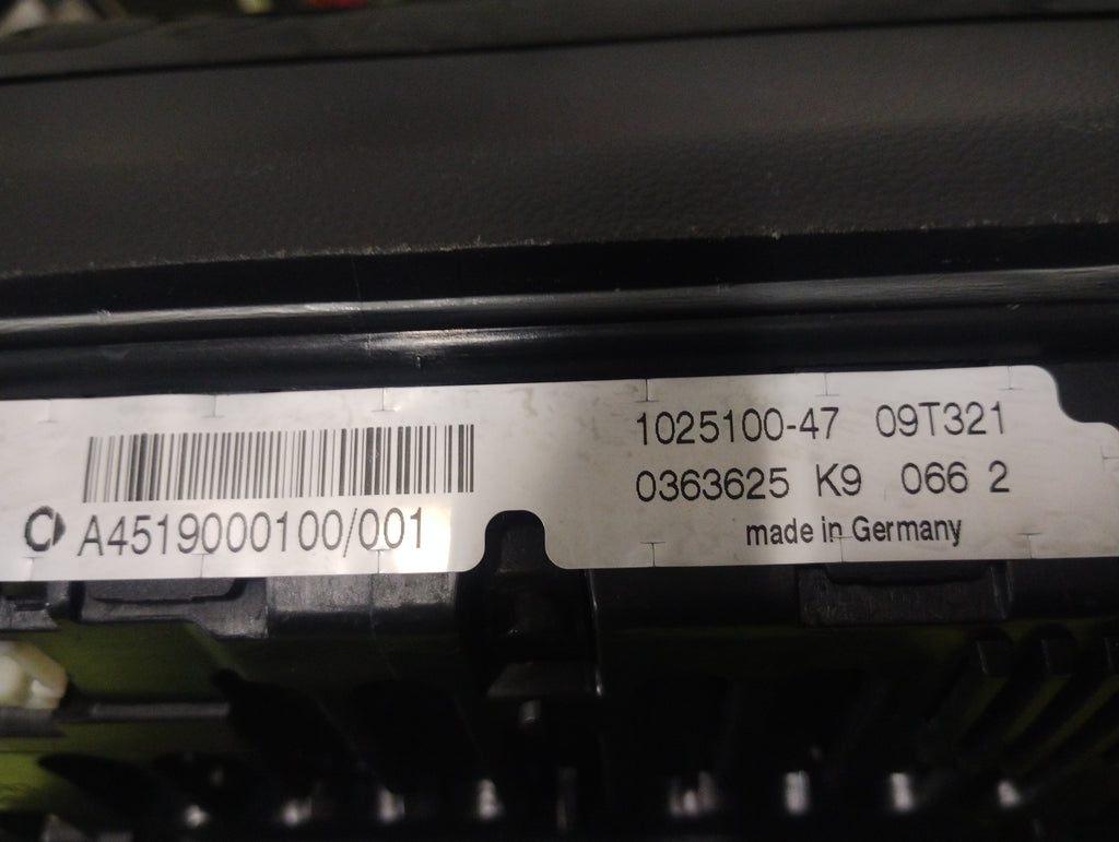QUADRO STRUMENTI SMART Fortwo W451 1.0B A4519000100 