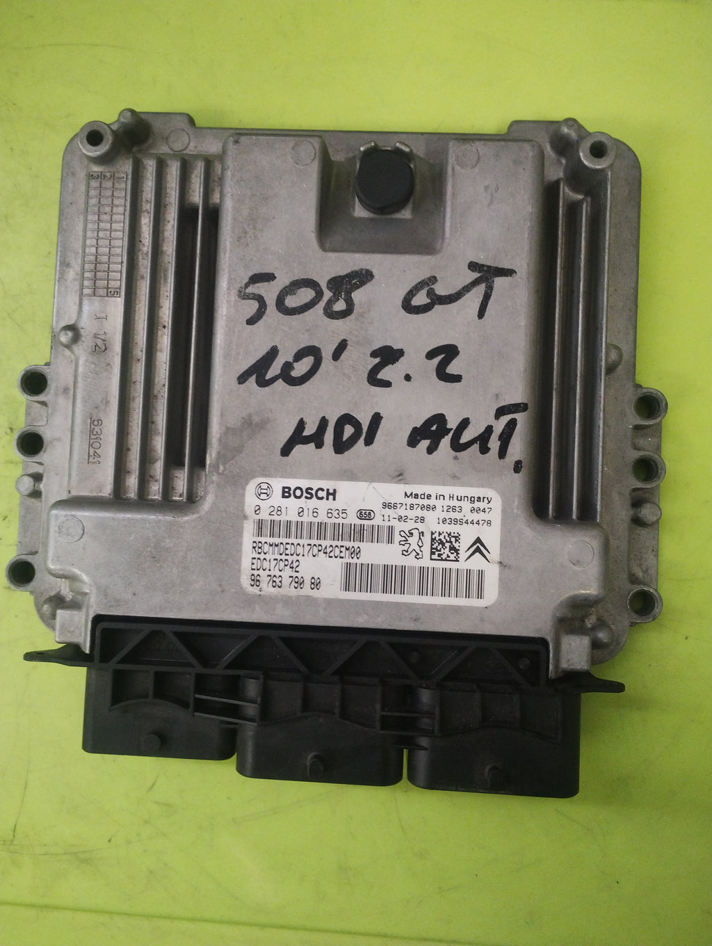 Centralina motore Peugeot 508 2.2HDI 0281016635 EDC17CP42