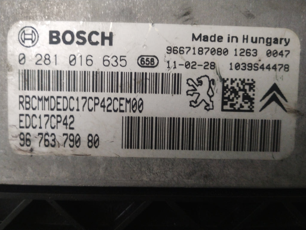 Centralina motore Peugeot 508 2.2HDI 0281016635 EDC17CP42